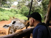 me kissing giraffe