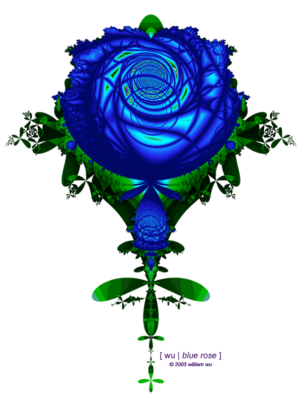Mandelbrot: Blue Rose.