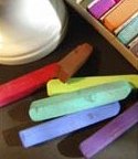 Colored chalk (source unknown)