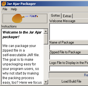 Close up of the Jar Ajar graphical packager