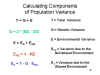 Calculating Components of Population Variance