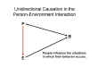 Unidirectional Casuation in the Person-Environment
              Interaction