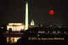 Jean-Louis Monfraix, "Red Harvest Moon
                      Rising Over Washington"