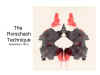 The
              Rorschach technique