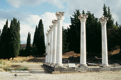 The temple of Asklipeio on the island of Kos