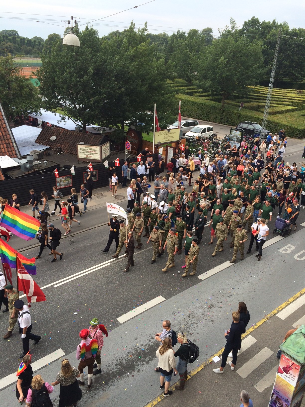 Danish Defence marching in Copenhagen Price Parade
