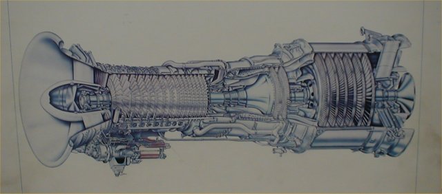 [Diagram depicting LM2500 gas turbine]