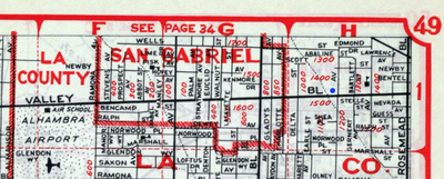 1943 Los Angeles atlas