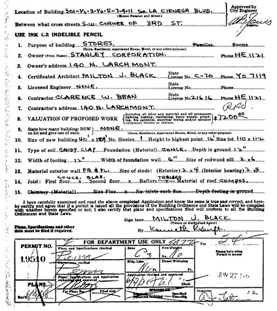 1938 building permit