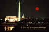 Jean-Louis Monfraix, "Red Harvest Moon
                      Rising Over Washington"