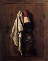 Samuel van Hoogstraten, "Still Life on a
                Cupboard Door" (1655)