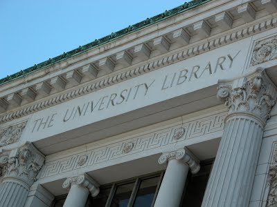 photo of Doe Library's facade
