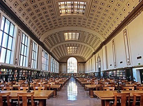 Inside the main Doe Library at UC Berkeley