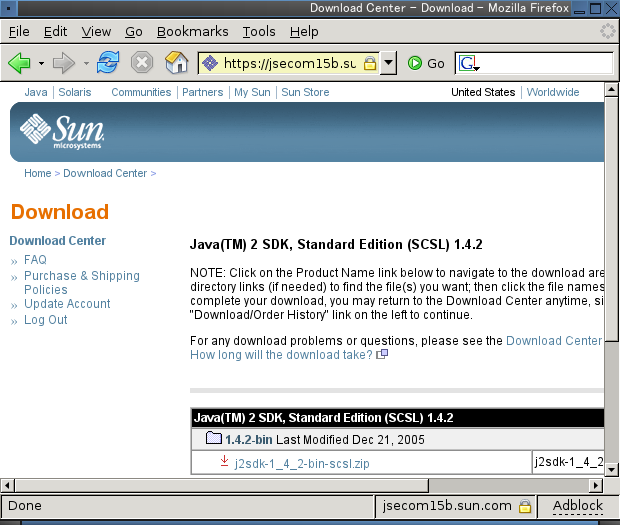 Java tm 2 sdk standard edition 1.4.2