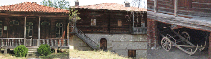 Images of traditional dwelling structures, Open Air Museum of Tbilisi, Photos by V. Chikovani.